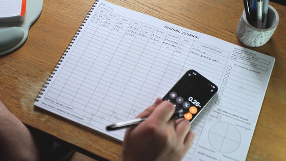 A3 Spiral-Bound Trading Journal Deskpad